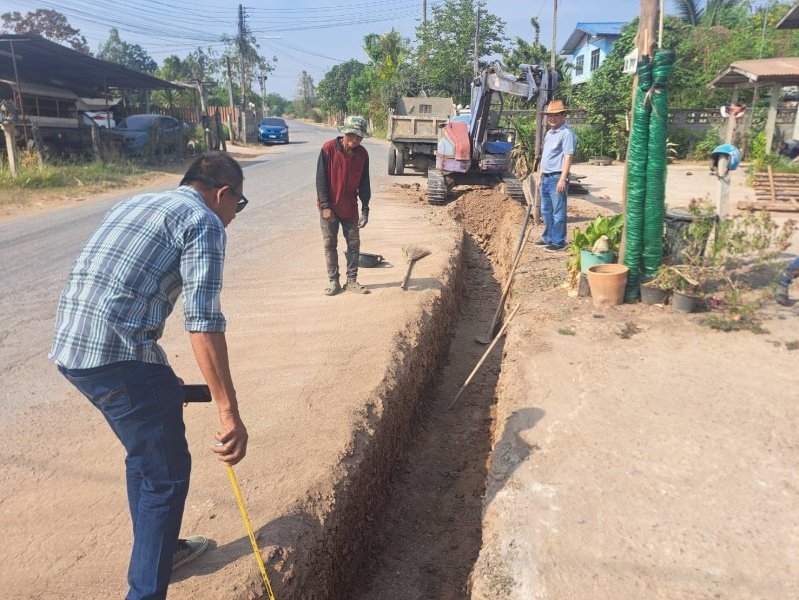 เทศบาลตำบลปักธงชัยออกตรวจงานโครงการก่อสร้างช่วงเดือนพฤษภาคม – มิถุนายน 2567