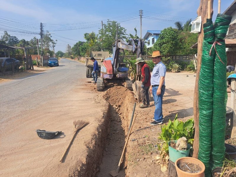 เทศบาลตำบลปักธงชัยออกตรวจงานโครงการก่อสร้างช่วงเดือนพฤษภาคม – มิถุนายน 2567