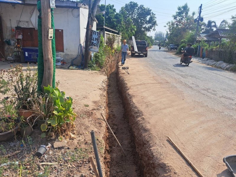 เทศบาลตำบลปักธงชัยออกตรวจงานโครงการก่อสร้างช่วงเดือนพฤษภาคม – มิถุนายน 2567