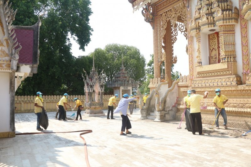 อำเภอปักธงชัย ร่วมกับเทศบาลตำบลปักธงชัยจัดกิจกรรมจิตอาสาพัฒนาเนื่องในโอกาสวันสำคัญของชาติไทย ประจำปี 2567 ในวันศุกร์ที่ 3 พฤษภาคม 2567 ณ วัดโพธิ์ทอง หมู่ที่ 5 ตำบลเมืองปัก อำเภอปักธงชัย นครราชสีมา