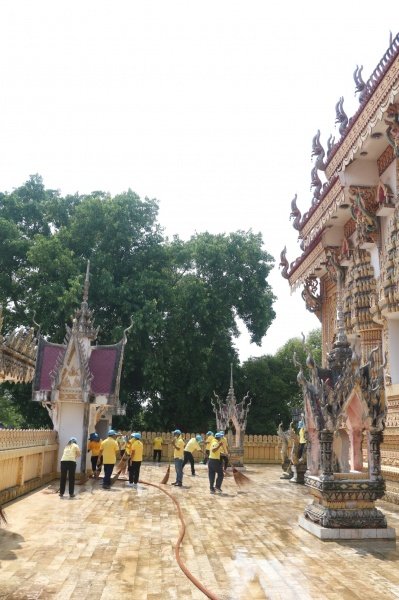 อำเภอปักธงชัย ร่วมกับเทศบาลตำบลปักธงชัยจัดกิจกรรมจิตอาสาพัฒนาเนื่องในโอกาสวันสำคัญของชาติไทย ประจำปี 2567 ในวันศุกร์ที่ 3 พฤษภาคม 2567 ณ วัดโพธิ์ทอง หมู่ที่ 5 ตำบลเมืองปัก อำเภอปักธงชัย นครราชสีมา