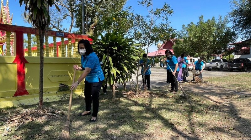 เทศบาลตำบลปักธงชัย จัดกิจกรรมทำความสะอาดวัดโพธิ์ศรี เพื่อเฉลิมพระเกียรติ สมเด็จพระเจ้าลูกเธอ เจ้าฟ้าสิริวัณณวรี นารีรัตนราชกัญญา เนื่องในโอกาสวันคล้ายวันประสูติ ครบ 3 รอบ 8 มกราคม 2566