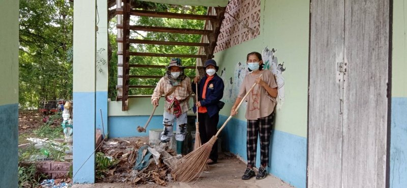 เทศบาลตำบลปักธงชัย เตรียมสถานที่ศูนย์แยกกักตัวในชุมชน Community Isolation (CI) ประจำปี พ.ศ. 2564 ณ โรงเรียนโพธิ์ทอง บ้านโรงนา ตำบลเมืองปัก อำเภอปักธงชัย จังหวัดนครราชสีมา