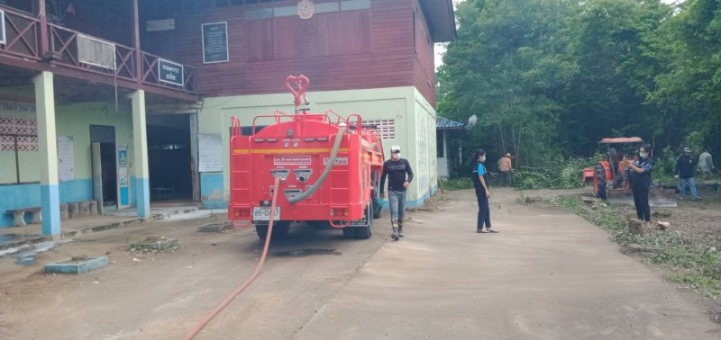 เทศบาลตำบลปักธงชัย เตรียมสถานที่ศูนย์แยกกักตัวในชุมชน Community Isolation (CI) ประจำปี พ.ศ. 2564 ณ โรงเรียนโพธิ์ทอง บ้านโรงนา ตำบลเมืองปัก อำเภอปักธงชัย จังหวัดนครราชสีมา