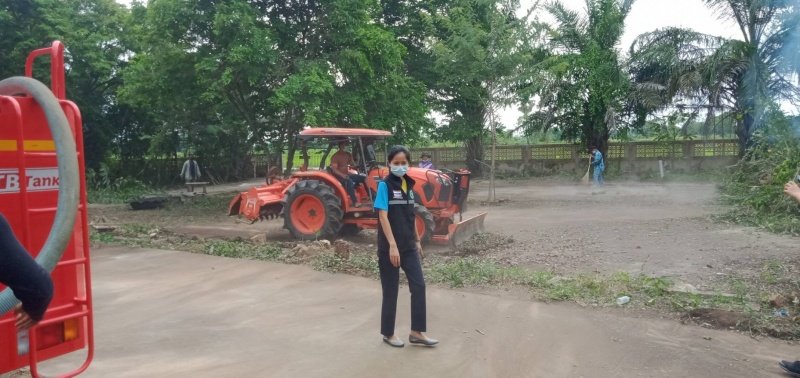 เทศบาลตำบลปักธงชัย เตรียมสถานที่ศูนย์แยกกักตัวในชุมชน Community Isolation (CI) ประจำปี พ.ศ. 2564 ณ โรงเรียนโพธิ์ทอง บ้านโรงนา ตำบลเมืองปัก อำเภอปักธงชัย จังหวัดนครราชสีมา