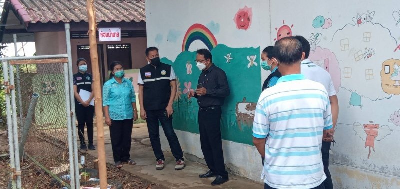 เทศบาลตำบลปักธงชัย เตรียมสถานที่ศูนย์แยกกักตัวในชุมชน Community Isolation (CI) ประจำปี พ.ศ. 2564 ณ โรงเรียนโพธิ์ทอง บ้านโรงนา ตำบลเมืองปัก อำเภอปักธงชัย จังหวัดนครราชสีมา