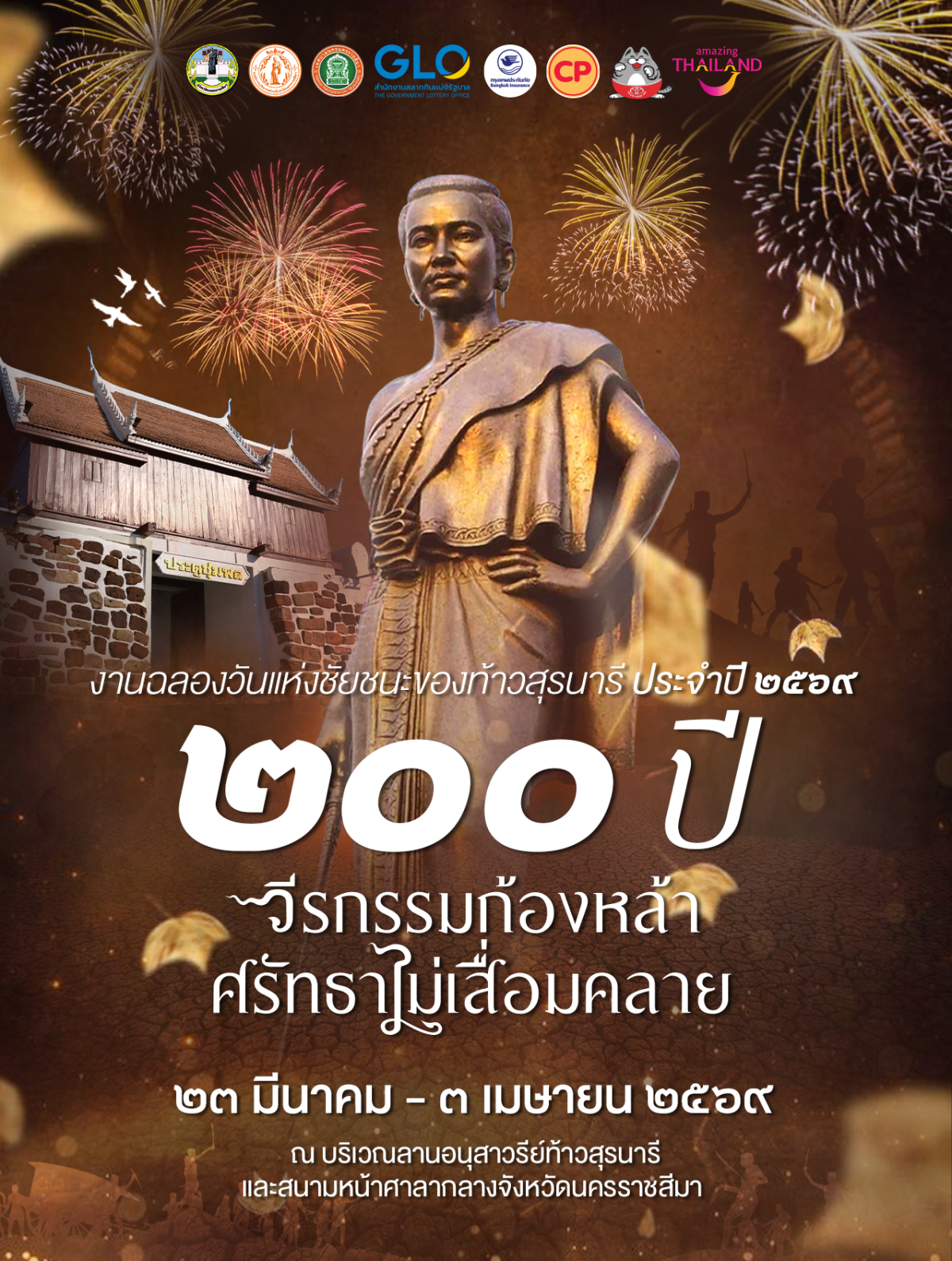 ประชาสัมพันธ์ งานฉลองวันแห่งชัยชนะของท้าวสุรนารี ประจำปี 2569